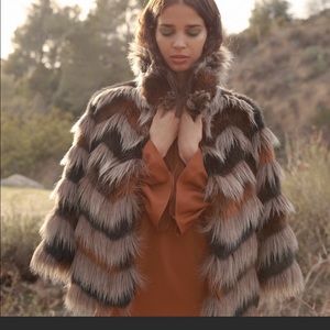 Allen Schwartz Faux Fur Jacket